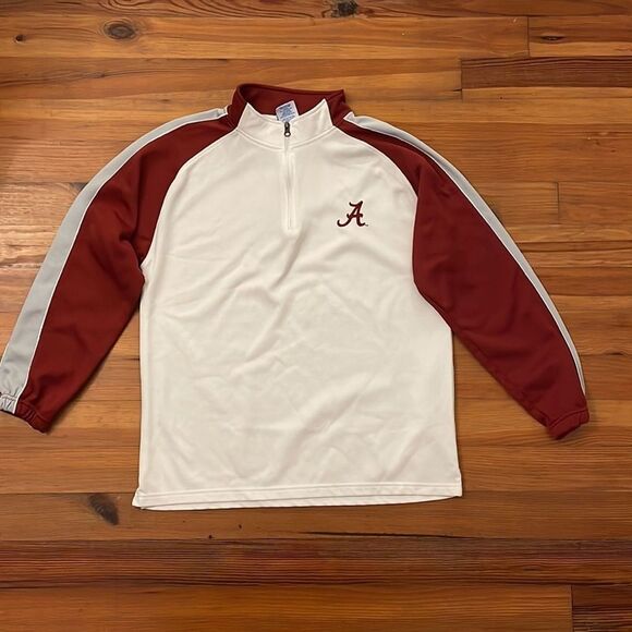 NCAA University of Alabama 1/4 Zip Jacket Top Mens Large Crimson Tide Football - Picture 3 of 11